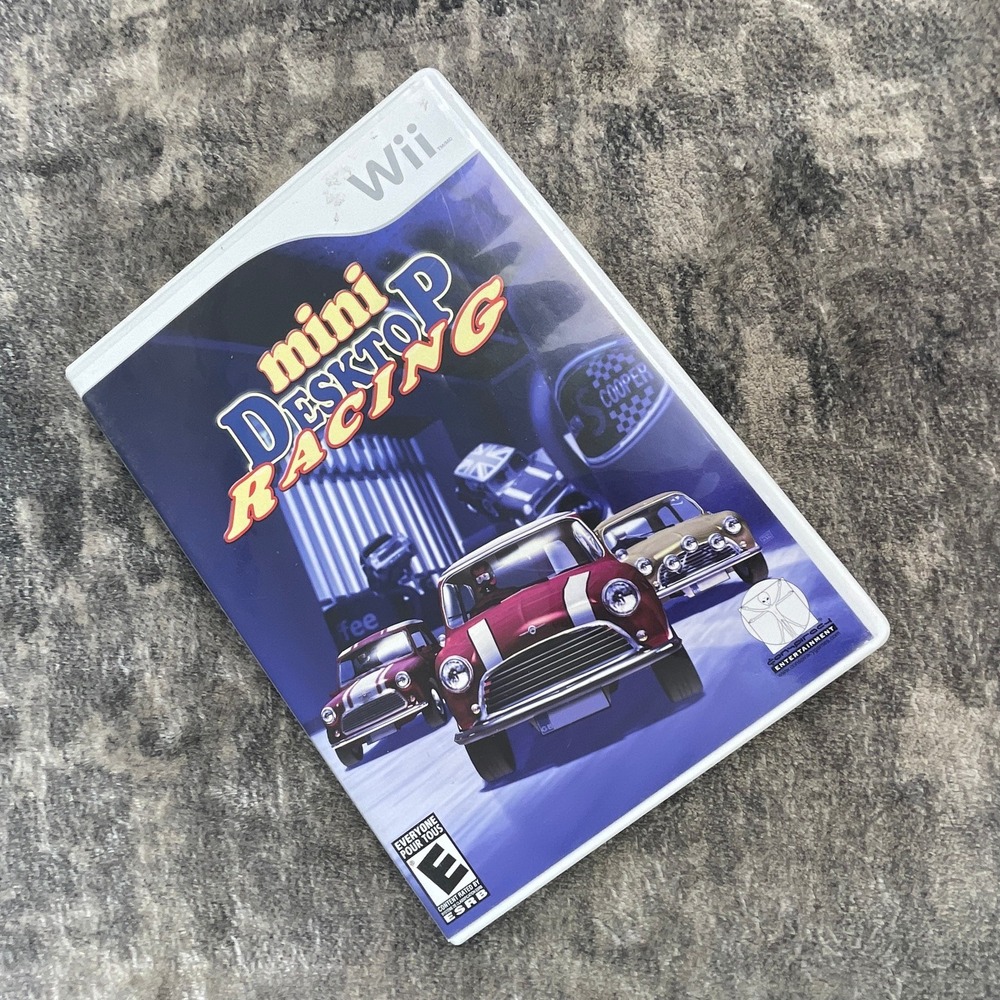 Mini Desktop Racing Nintendo Wii Game CIB Mini Cooper Driving Sim 2007